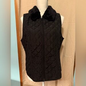 Black petite vest